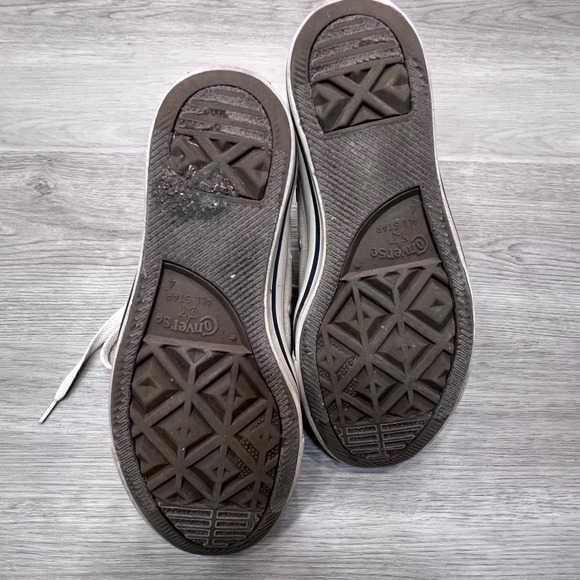 Vintage Converse Chuck Taylor All Star High Top Canvas Sneakers White Size 4 US - Picture 2 of 13